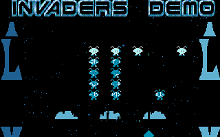 Invaders Demo atari screenshot